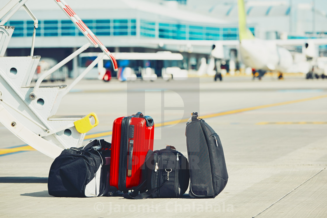 "Luggage at the airport" stock image