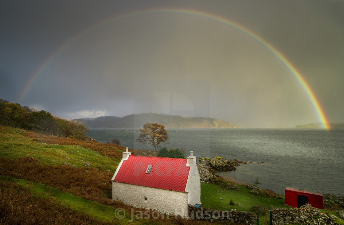 "Torridon Rainbow" stock image