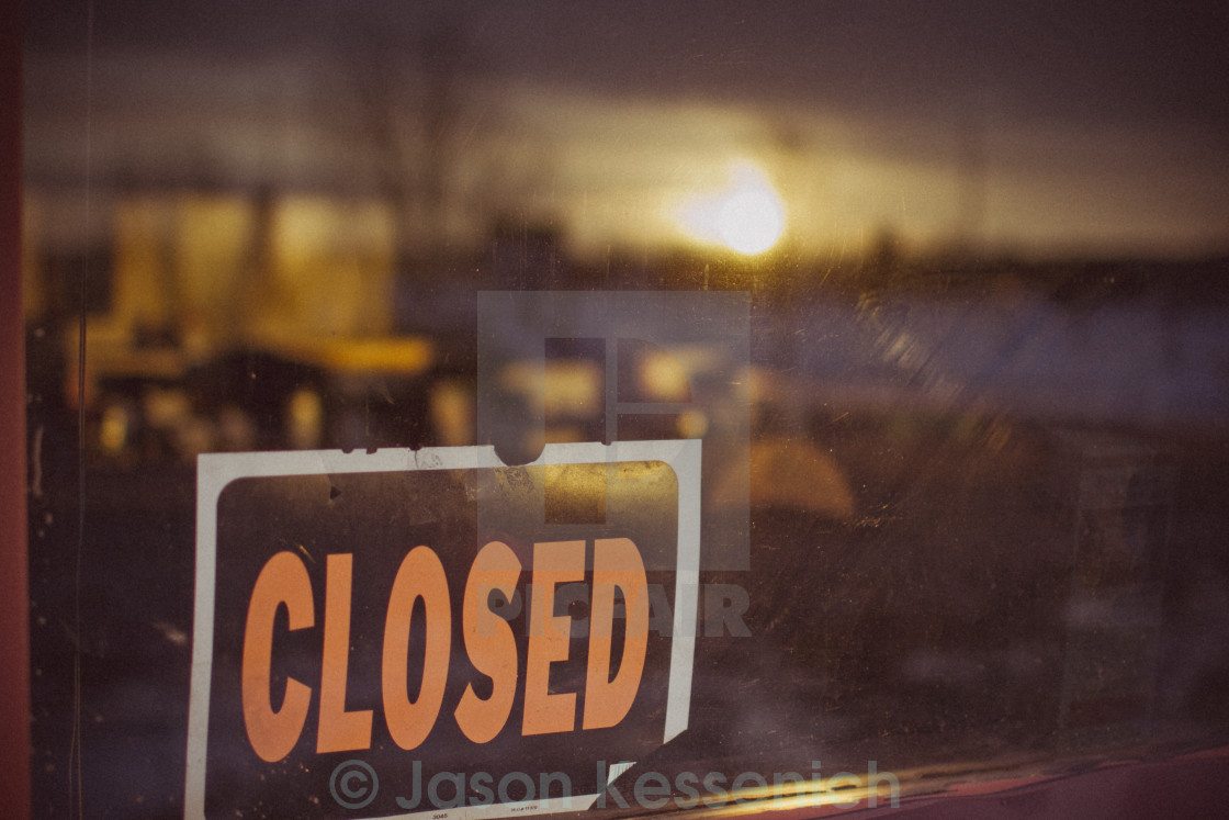 "We're Closed" by Jason Kessenich - $10.74 "We're Closed" stock image