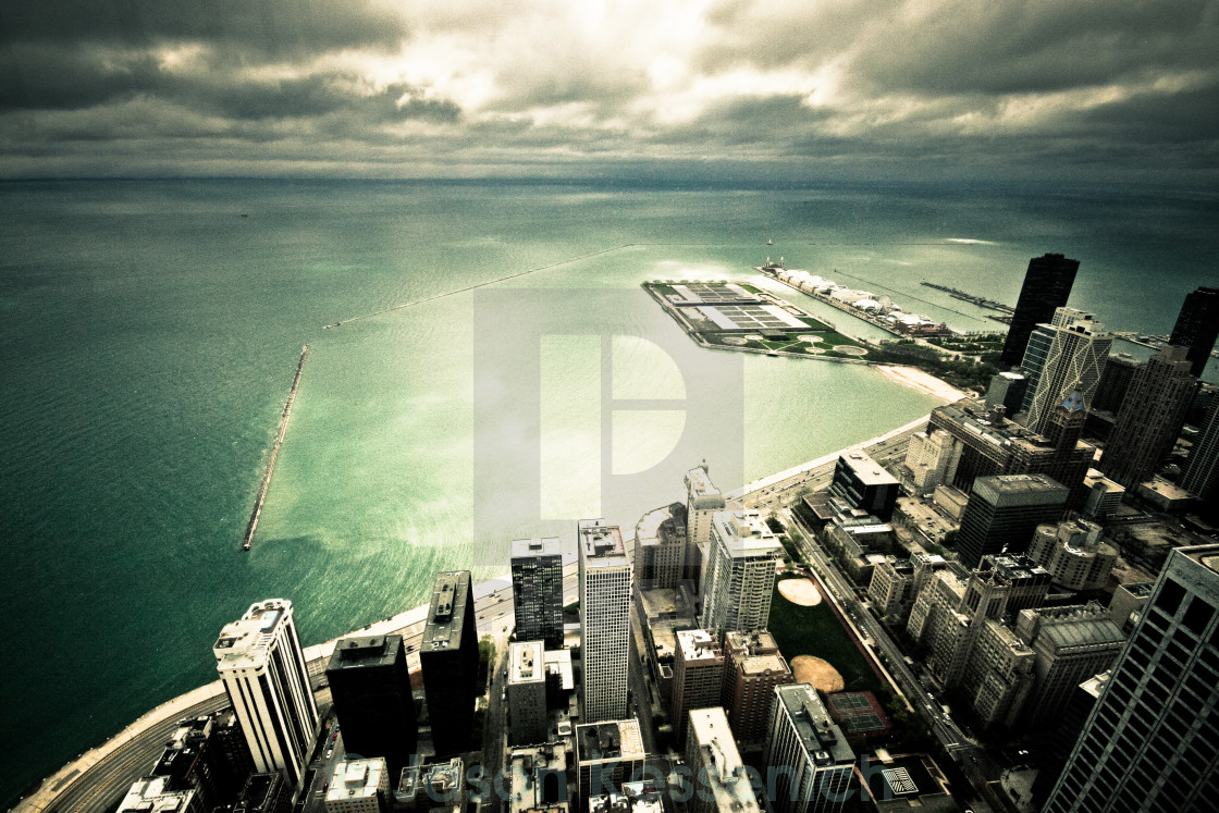 "Looking Down on Chicago" by Jason Kessenich - £8.68 "Looking Down on Chicago" stock image