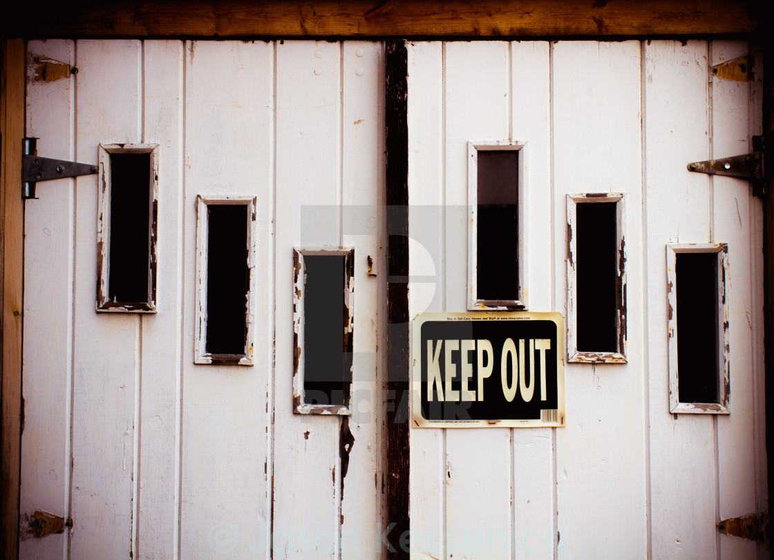 "Keep Out!" by Jason Kessenich - £8.68 "Keep Out!" stock image