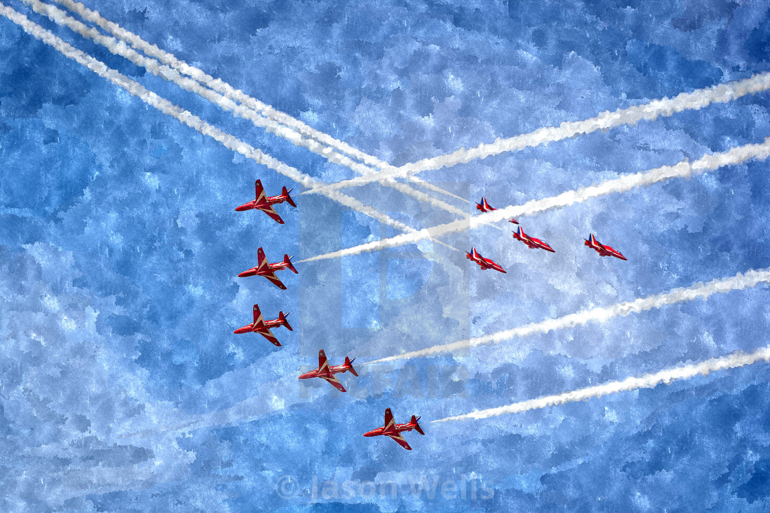Red Arrows Cross In Enid Small Swan License Download Or