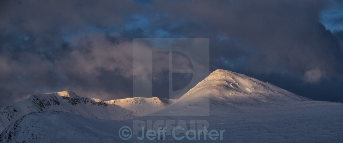 "Winter in the Highlands of Scotland" stock image