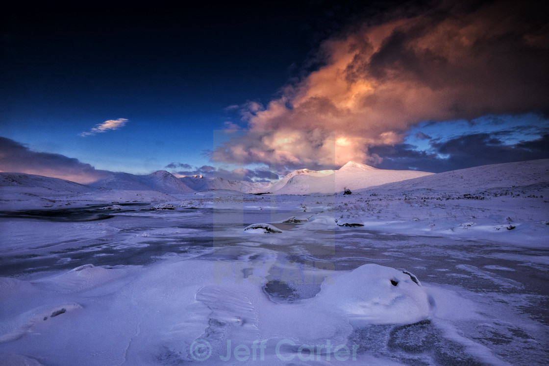 "Winter in the Highlands of Scotland" stock image