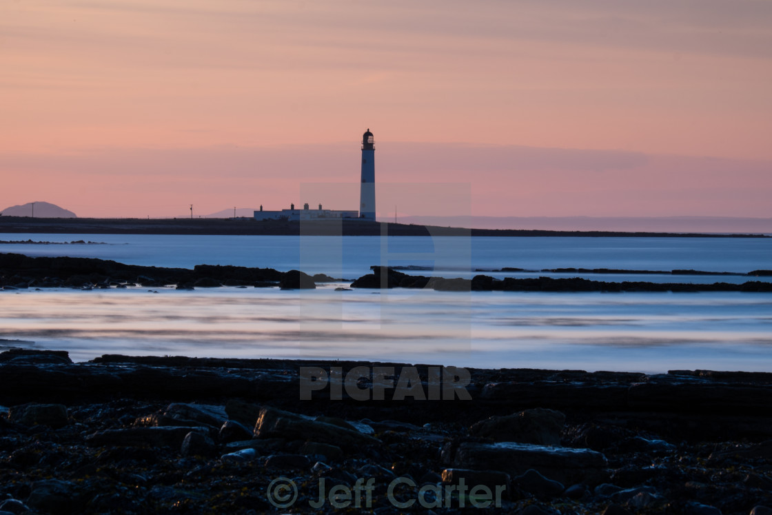 "Barns Ness Lighthouse" stock image