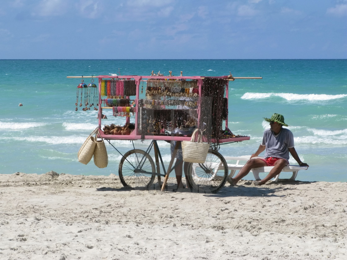 "beach seller" by Jerry Daws - $3.86 "beach seller" stock image