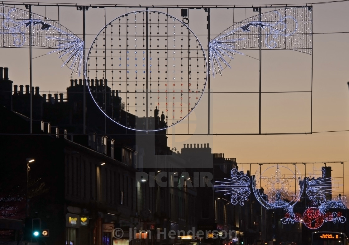 Aberdeen Xmas Lights In Union Street License Download Or Print