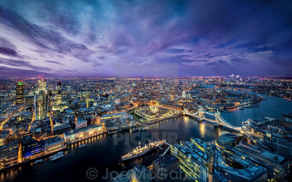 "London - Birds Eye View" stock image