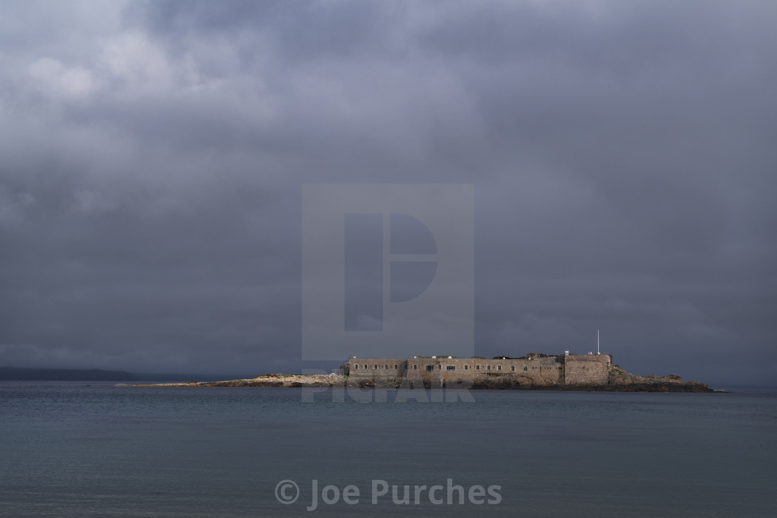 "Fort Ile de Raz, Alderney" stock image