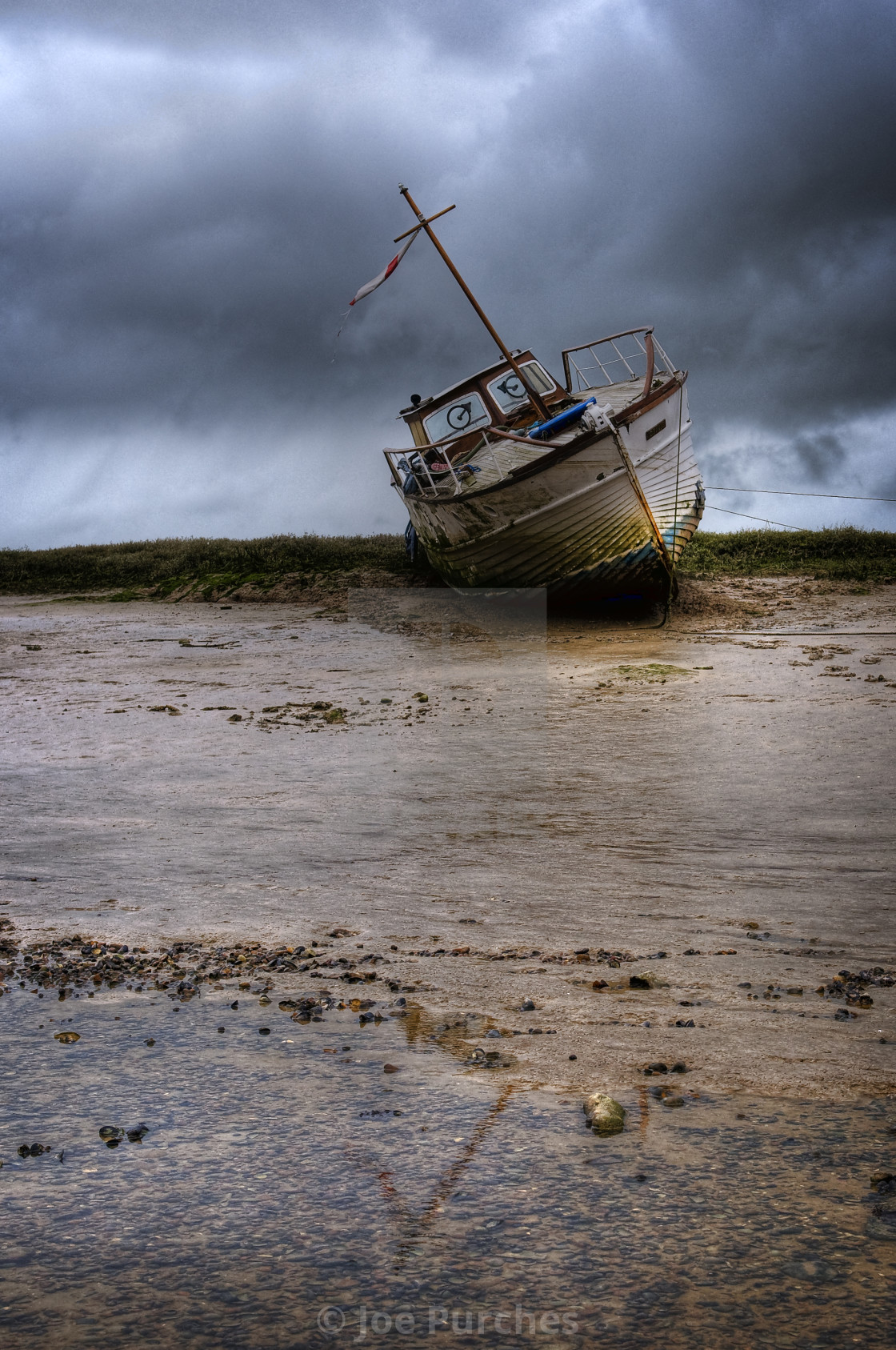 "Hulks on the river Adur" stock image