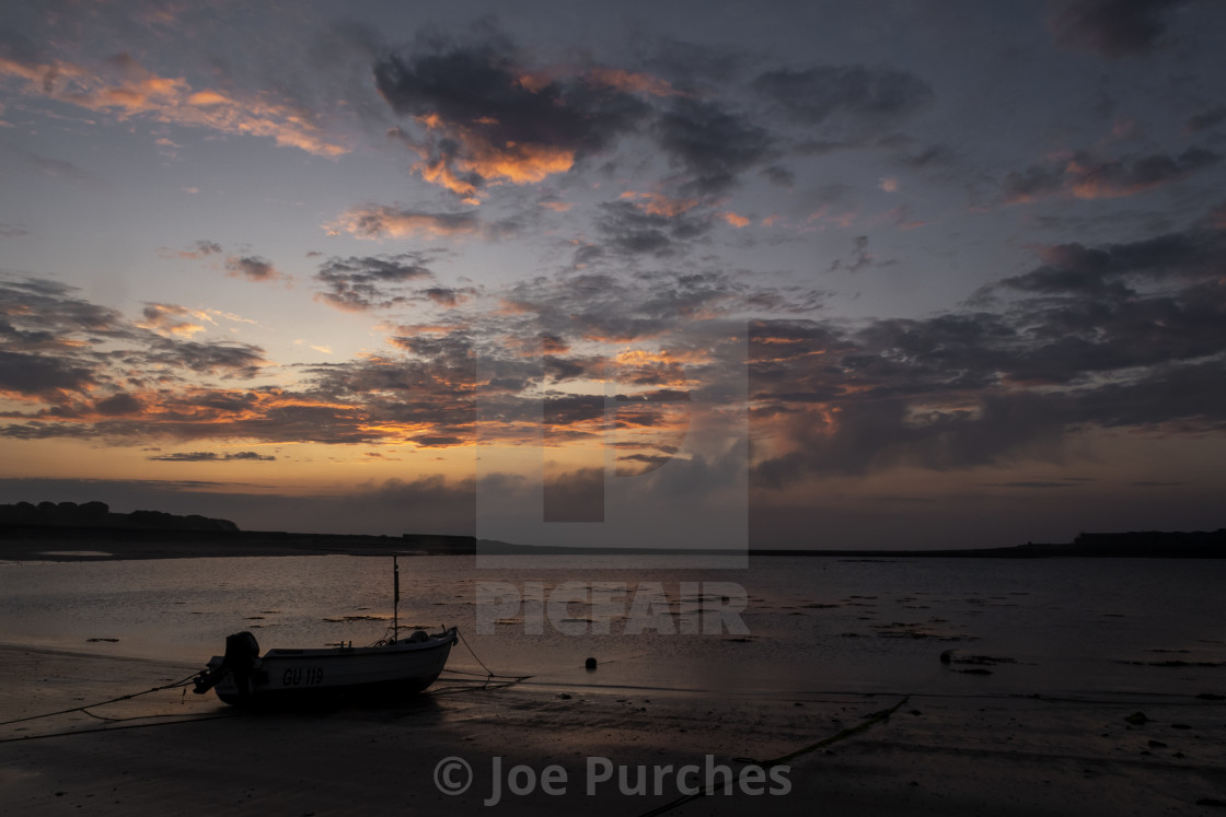 "Longis beach sunrise #1" stock image