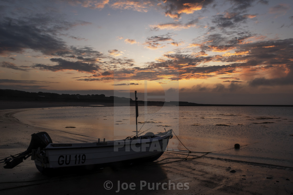 "Longis beach sunrise #2" stock image