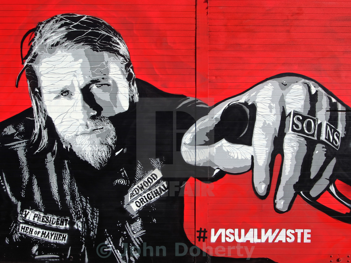 Sons Of Anarchy Street Art License Download Or Print For 10 00