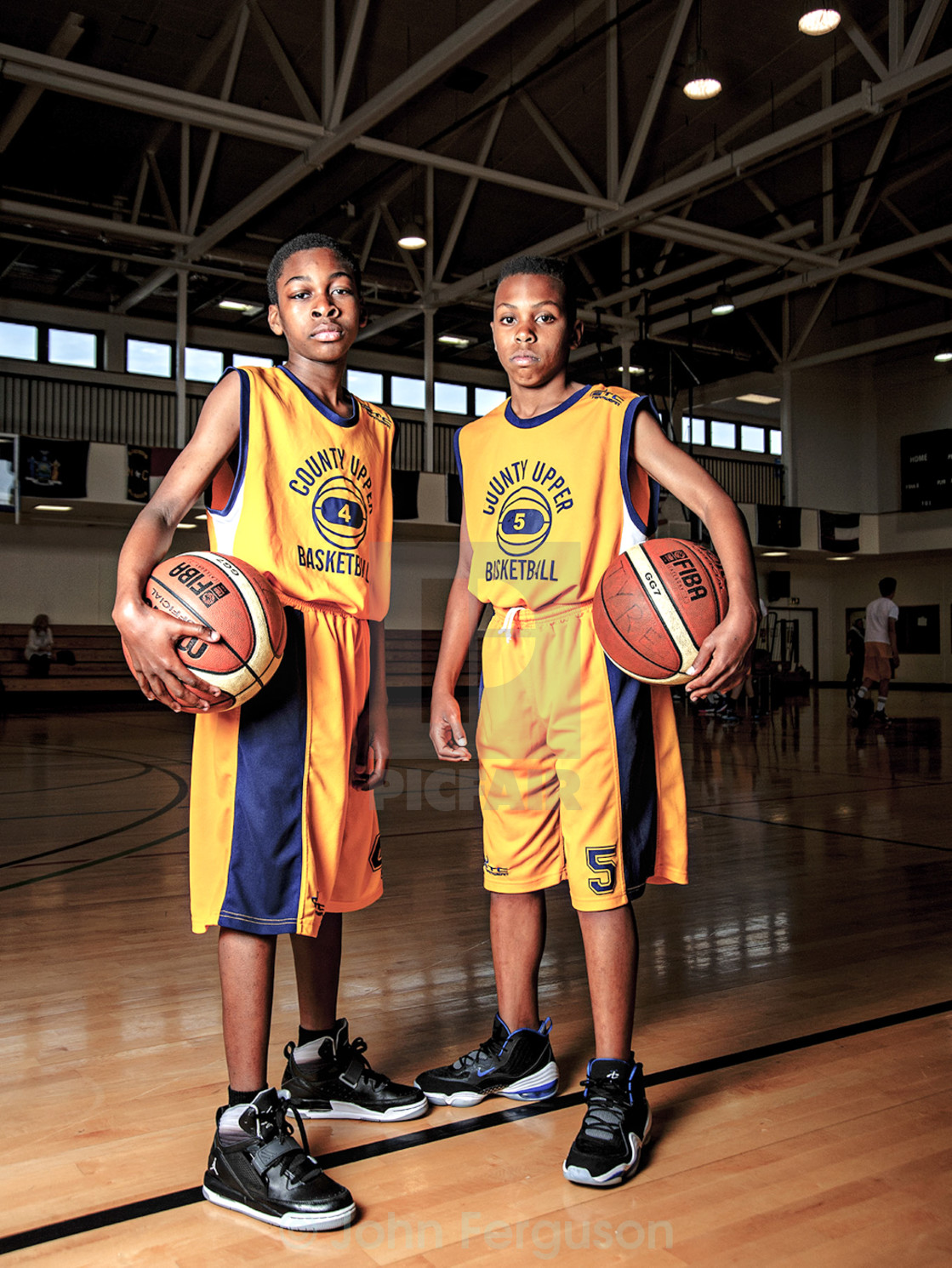 Portrait Of Young Basketball Players License Download Or Print