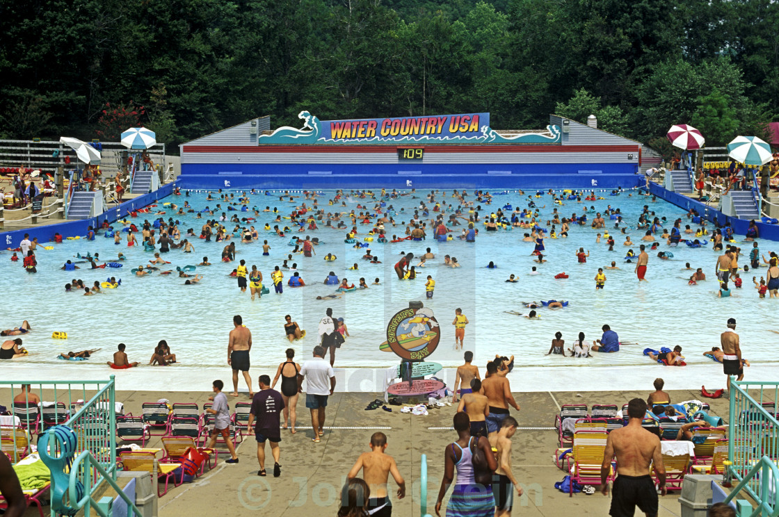 Water Country Wave Pool At Busch Gardens Williamsburg Virginia