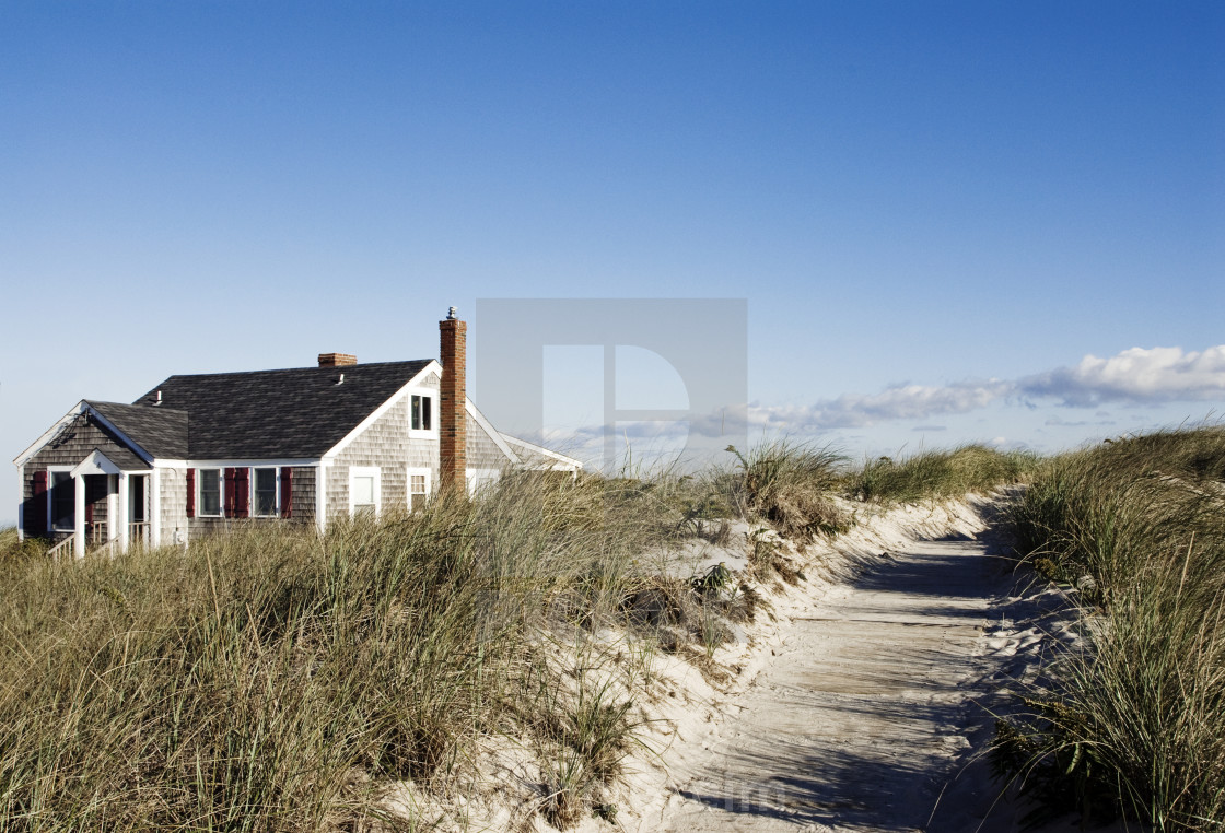 Beach Cottage And Dune Grass Yarmouth Cape Cod Massachusetts