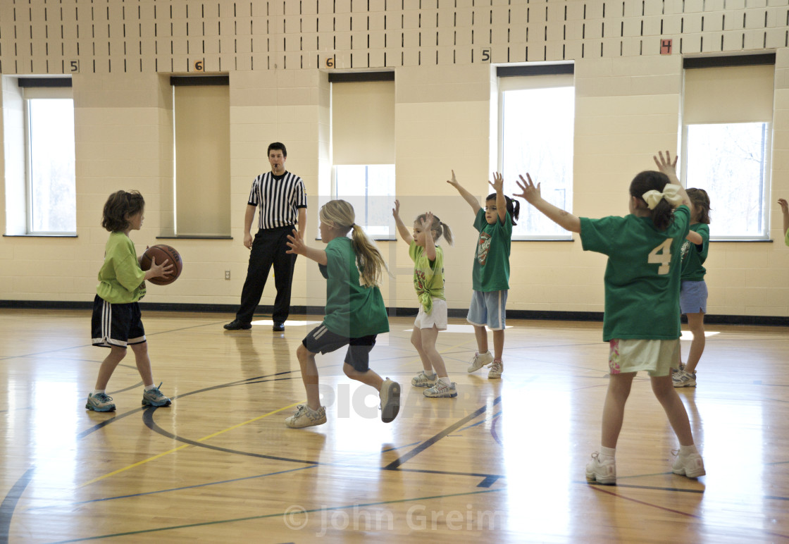 Youth League Girls Basketball Game Malvern Pennsylvania Usa