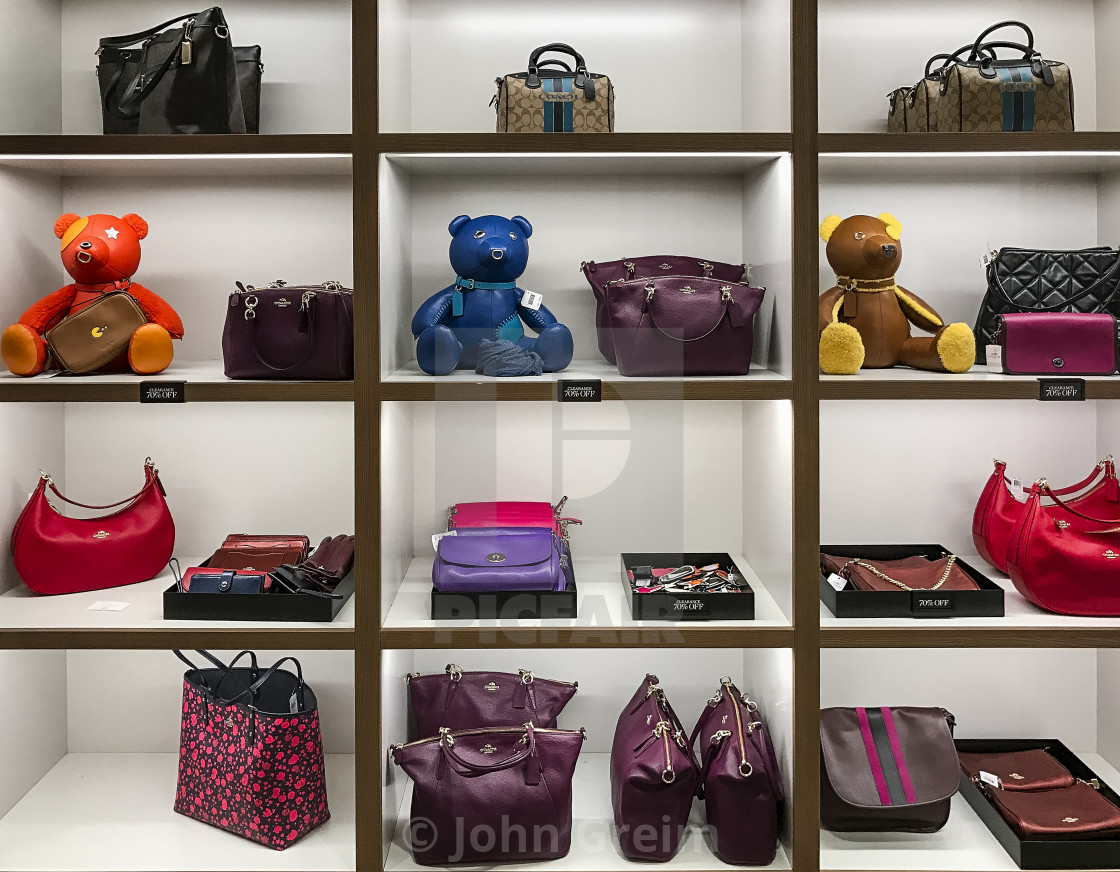 Interior Display Of Coach Outlet Store License Download Or