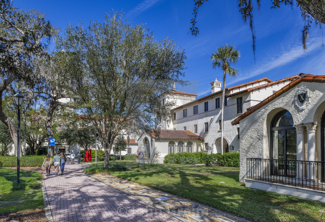 Picturesque Rollins College Campus Winter Park Florida License
