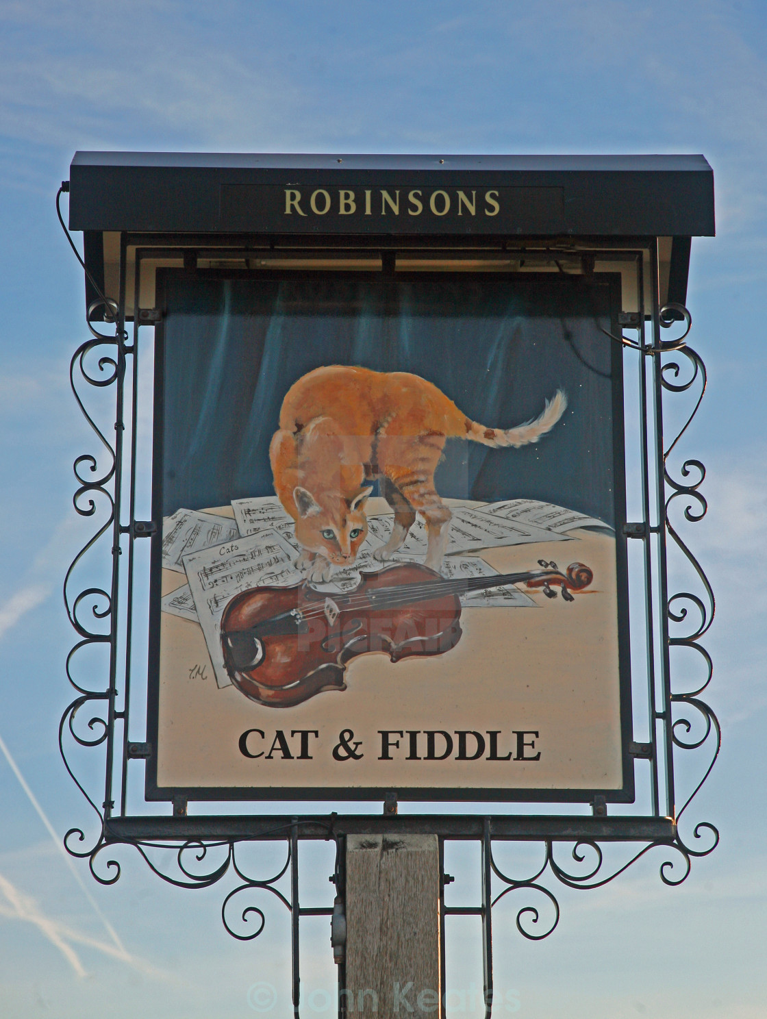 Cat And Fiddle Pub Sign Derbyshire Peak District United Kingdom Uk Great Britain Gb License Download Or Print For 12 40 Photos Picfair
