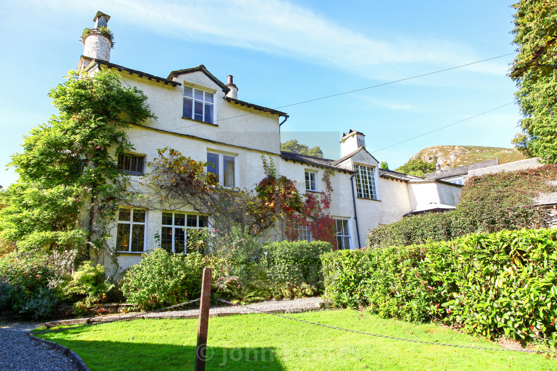 "Rydal Mount, the home of the English poet William Wordsworth, on" stock image