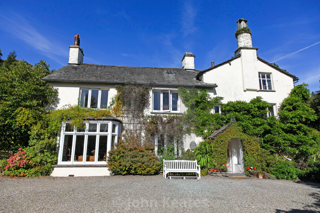 "Rydal Mount, the home of the English poet William Wordsworth, on" stock image