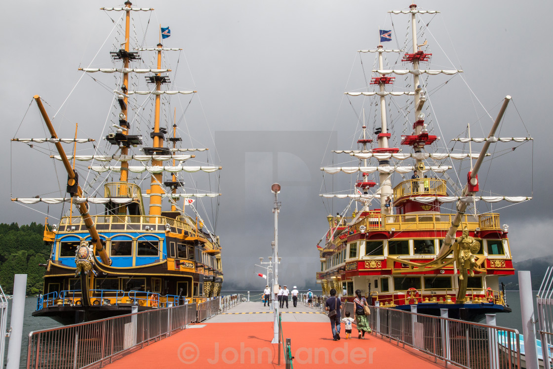 Hakone Lake Ashi Pirate Ships License Download Or Print For 99 Photos Picfair