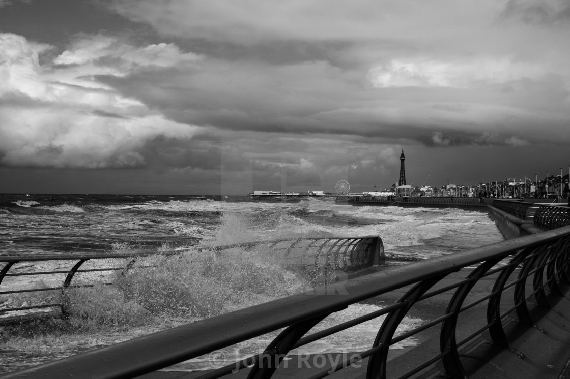 "Blackpool Tower in the storm." by John Royle - $15.31 "Blackpool Tower in the storm." stock image