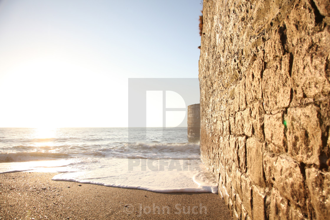 "Harbour Wall" stock image