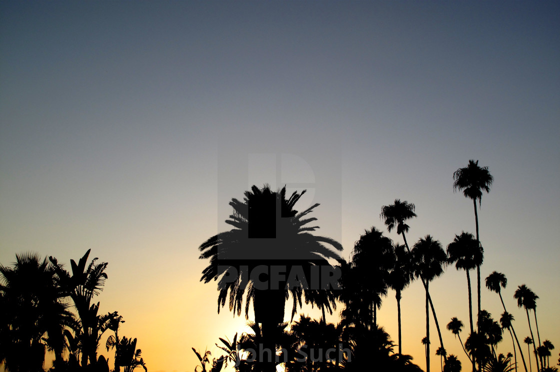 "California Sunset" stock image