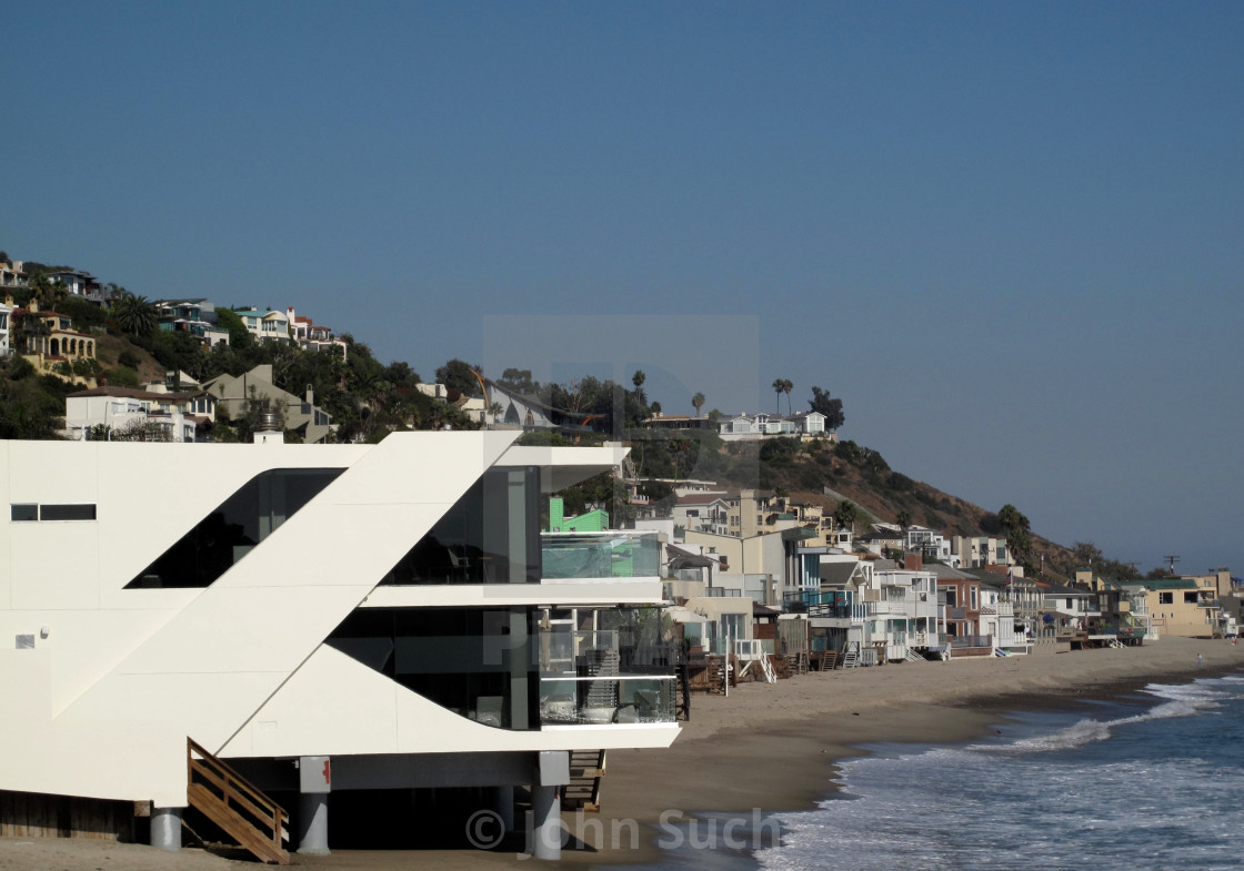 "Malibu Beach House" stock image