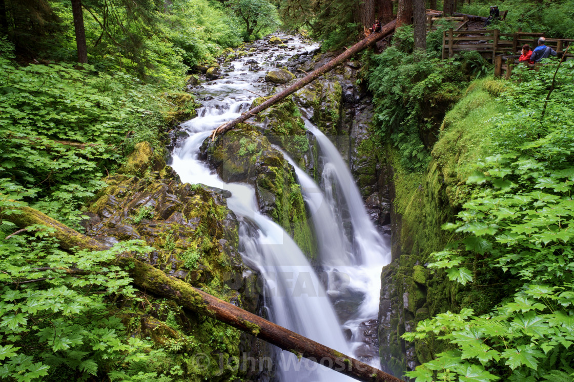 "Sol Duc Falls 16mm" stock image