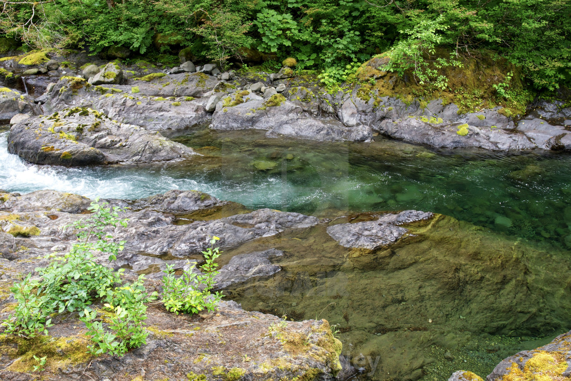 "Salmon Cascades" stock image