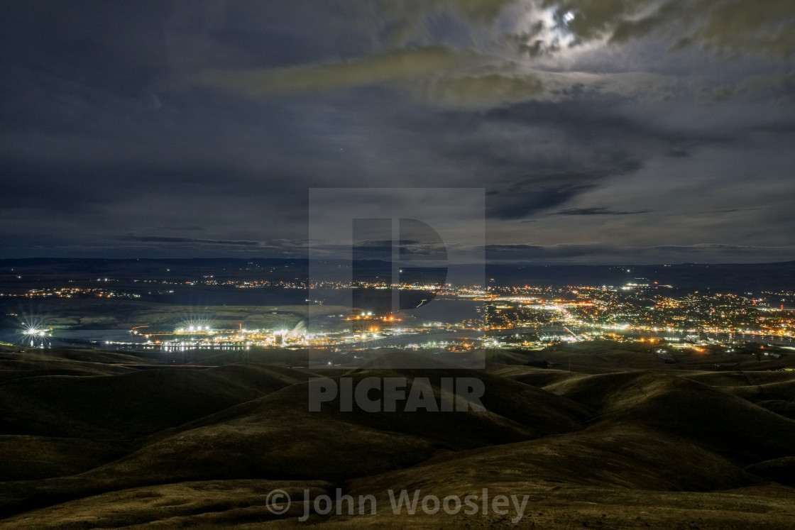 "Overlooking Lewiston Idaho" stock image