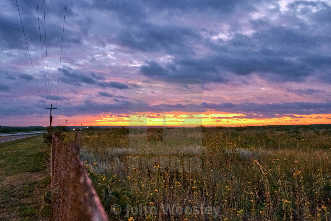 "Sunrise in Texas" stock image