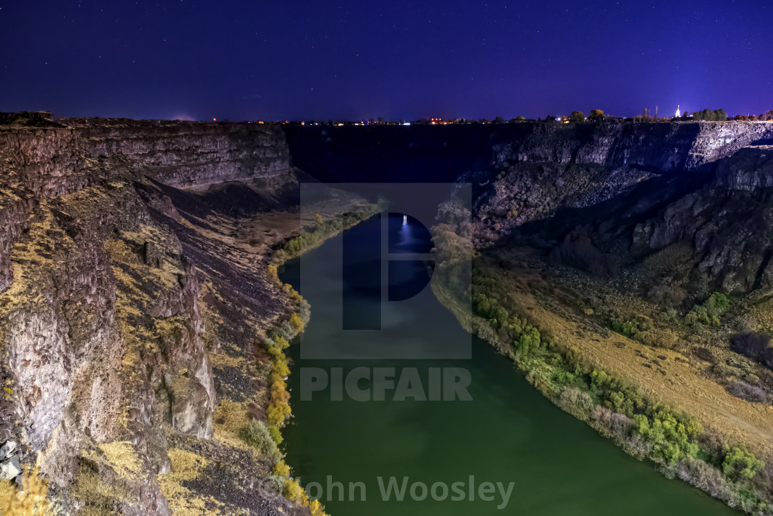 "Snake River in Twin Falls" stock image