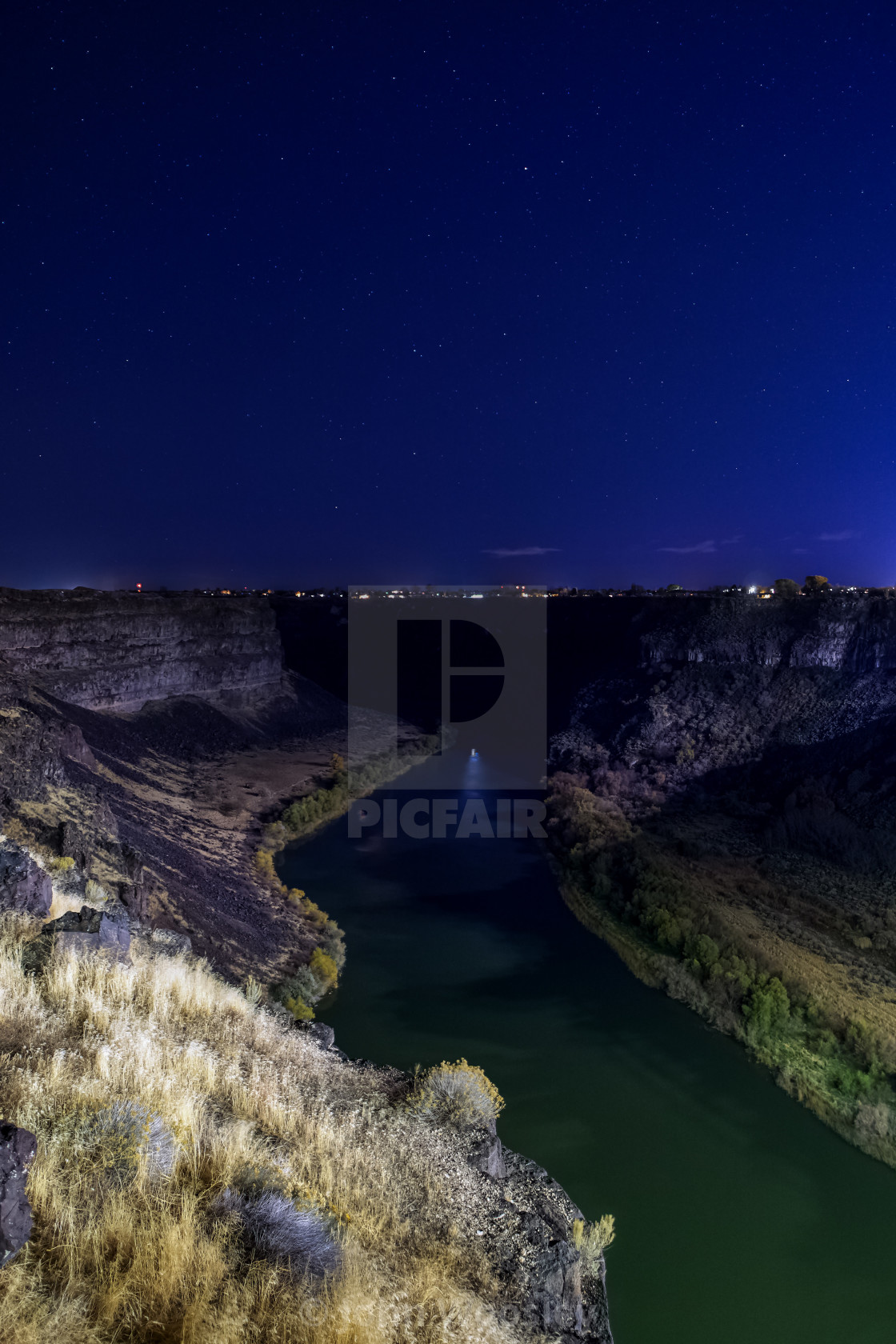 "Snake River Twin Falls Idaho" stock image