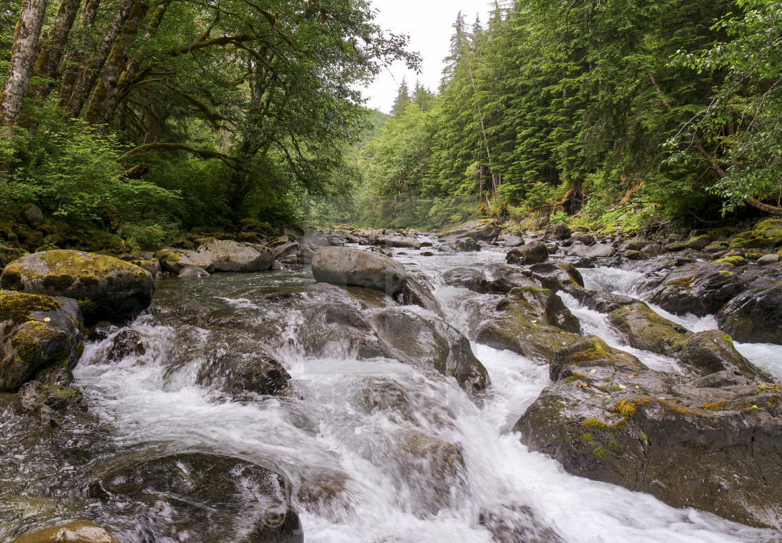 "Salmon Cascades" stock image