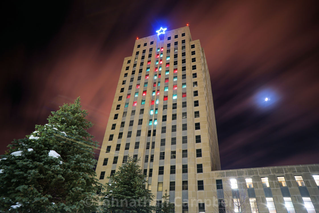 "North Dakota State Capitol Building" stock image