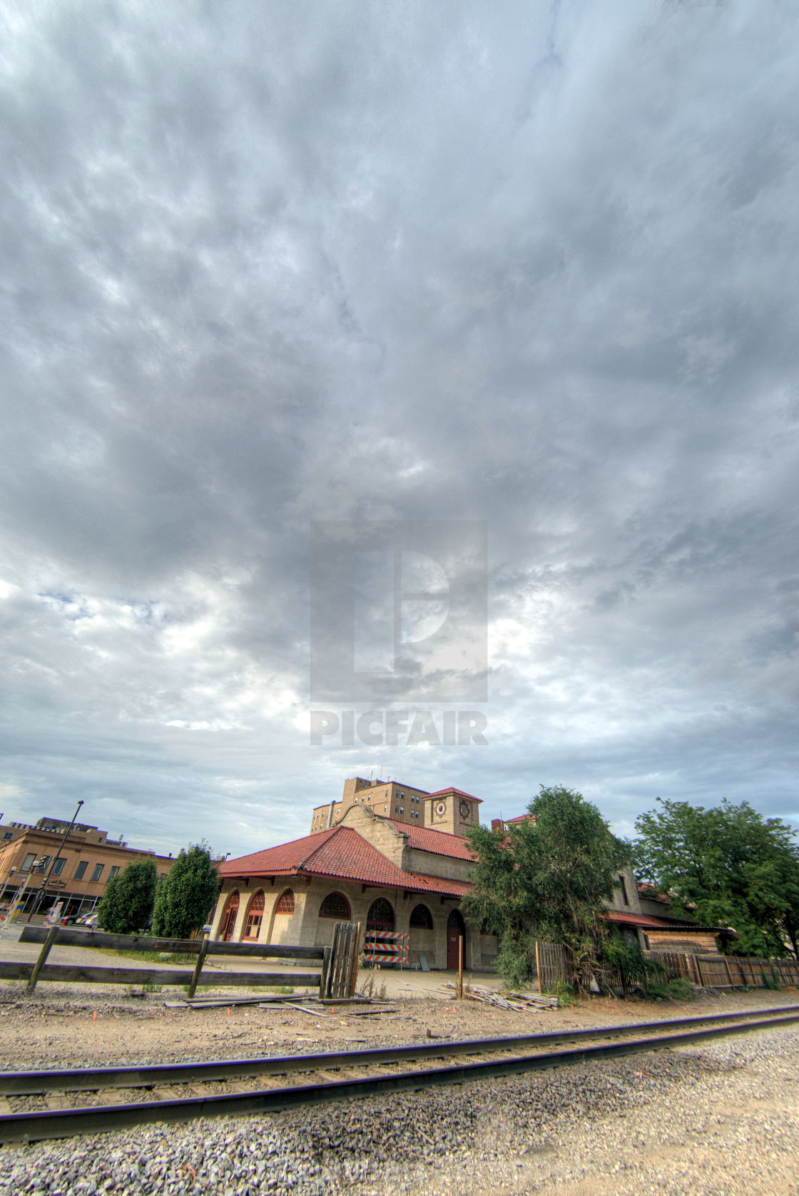 "Old railroad depot" stock image