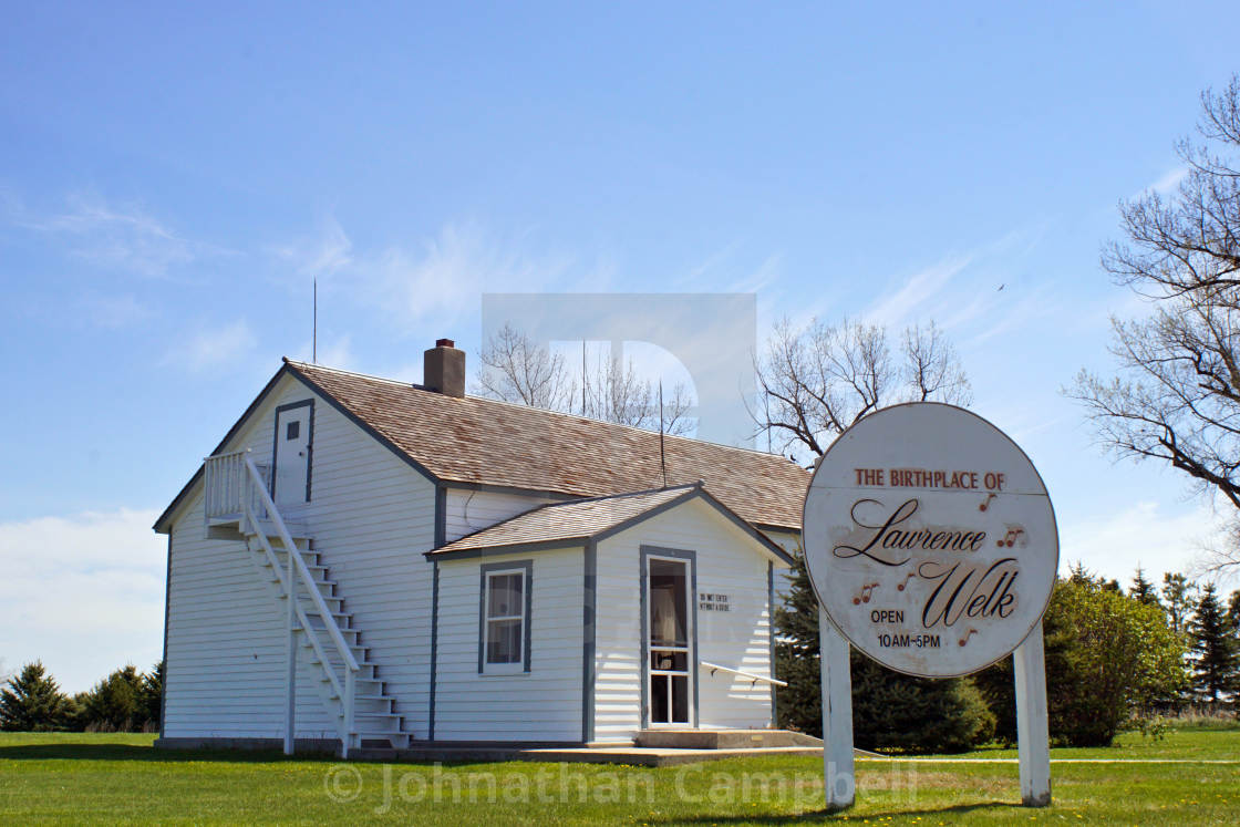 "Lawrence Welk Birthplace" stock image