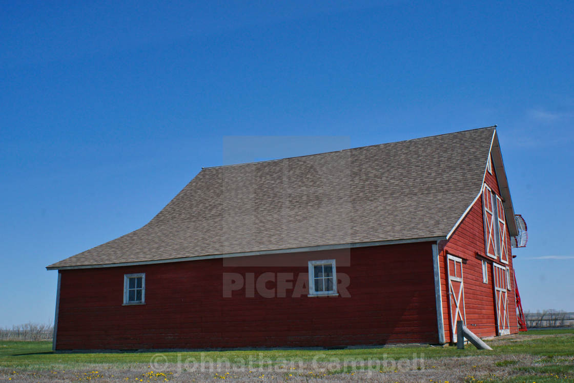 "Old Red Barn" stock image