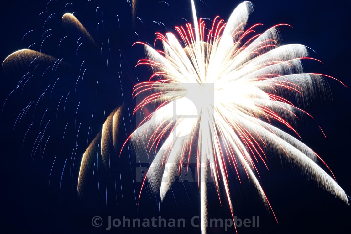 "Fire Works" stock image