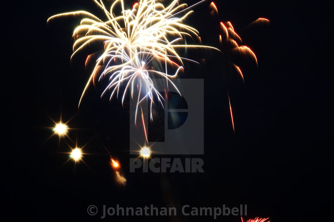 "Fireworks" stock image