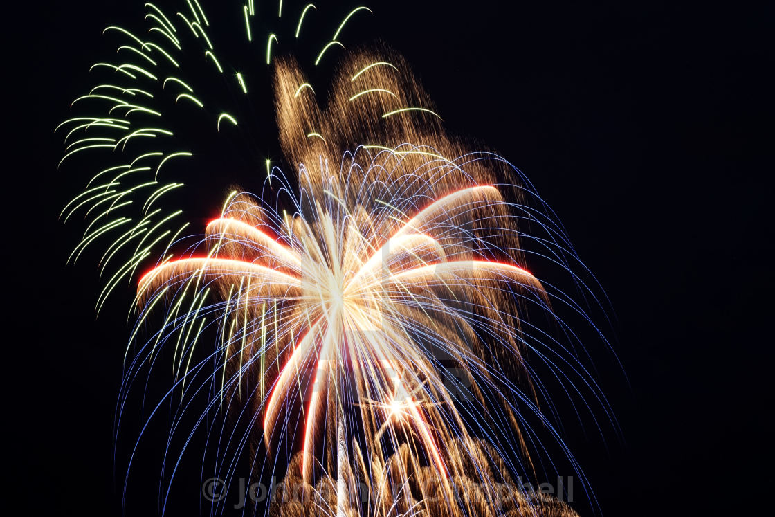 "Fireworks" stock image