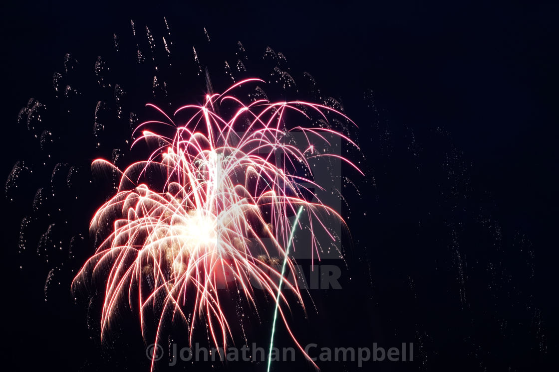 "Fireworks" stock image