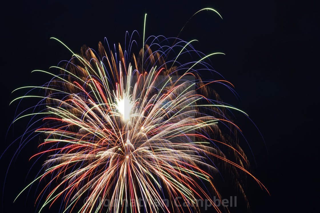 "Fireworks" stock image