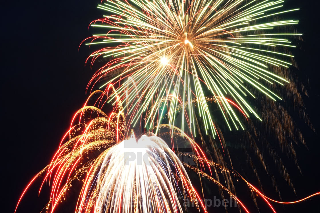 "Fireworks" stock image