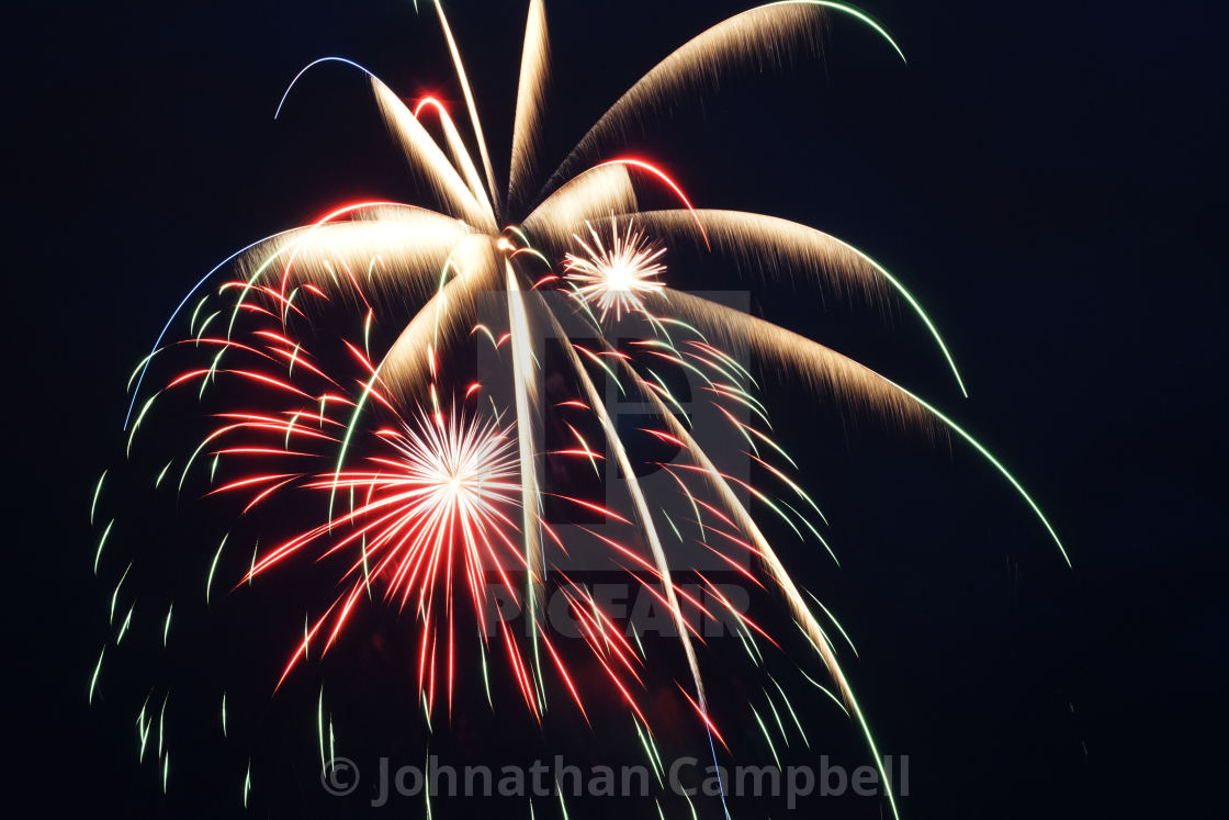 "Fireworks" stock image