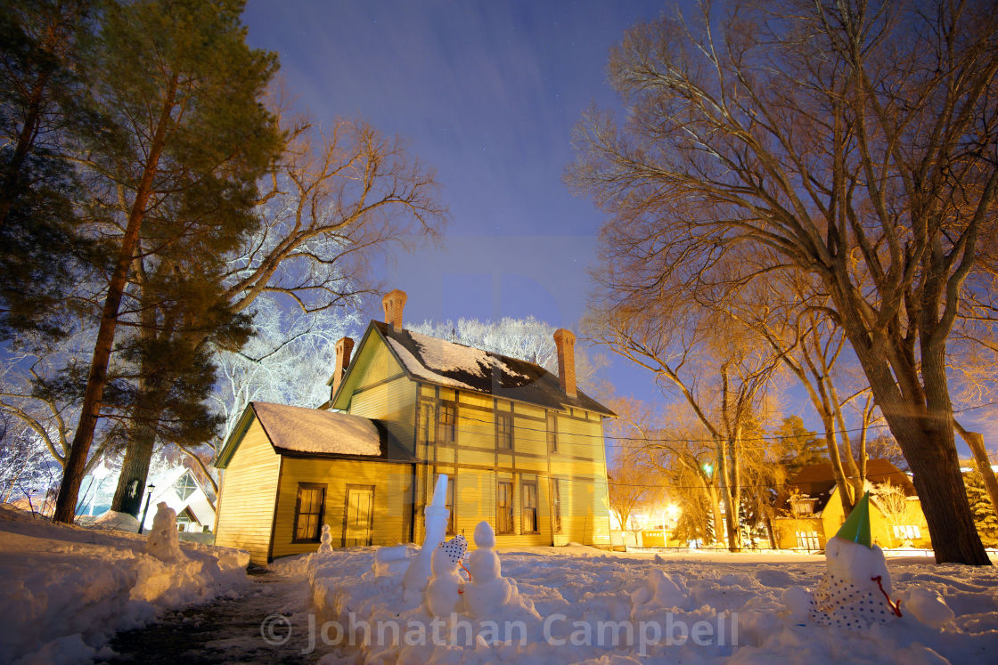 "Snow Mansion" stock image